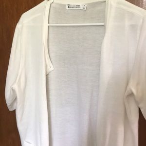 White cardigan